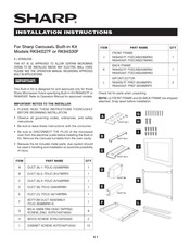 Sharp Carousel RK94S30F Installation Instructions Manual