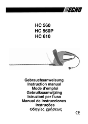 Echo HC 560 Instruction Manual