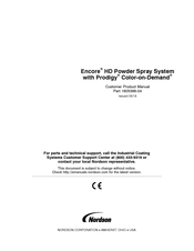 Nordson Encore HD Powder Spray System with Prodigy Color-on-Demand Customer Product Manual