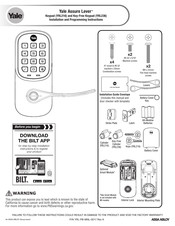 Assa Abloy Yale Assure Lever YRL236 Installation And Programming Instructions