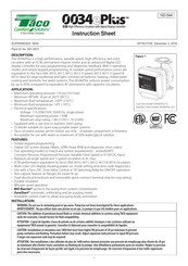 Taco 0034eP-SF2 Instruction Sheet