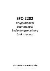Scandomestic SFO 2202 User Manual