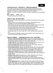 Hoover Dust Manager Cyclonic Step-By-Step Manual