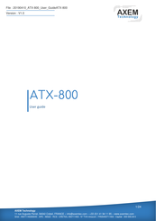 AXEM Technology ATX-800 User Manual