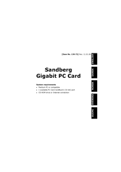 Sandberg Gigabit 130-72 Manual