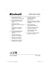 Einhell GC-SC 36/31 Li-Solo Original Operating Instructions