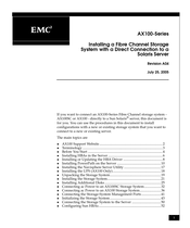 Dell EMC2 AX100 Series Installing Manual