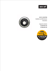 WE-EF ETC340-GB LED Installation And Maintenance Instructions Manual
