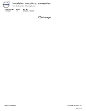 Volvo 31339076 Installation Instructions, Accessories
