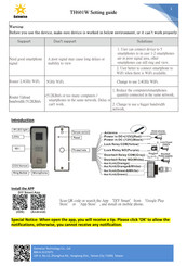 Gainwise TH-601W Settings Manual