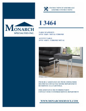 Monarch Specialties I 3464 Assembly Instructions Manual