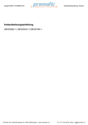 Elmo Rietschle G-BH2 2BH20780-1 Repair Manual