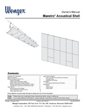 Wenger Maestro Owner's Manual