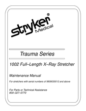 Stryker Medical Trauma 1002 Maintenance Manual