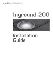 Martin Professional Inground 200 Installation Manual