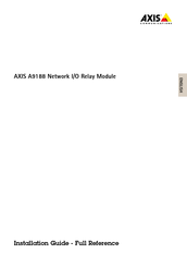 Axis A9188 Installation Manual
