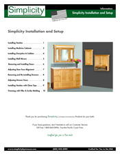 STRASSER WOODENWORKS Simplicity Installation And Setup