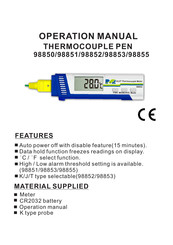 Mic 98851 Operation Manual