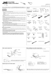 JVC KD-AV7008 Installation & Connection Manual