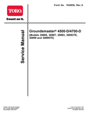 Toro Groundsmaster 4700-D Service Manual