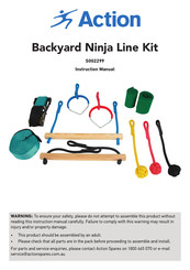 Action Backyard Ninja Line Kit S002299 Instruction Manual