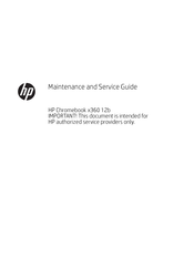 HP Chromebook x360 12b Maintenance And Service Manual