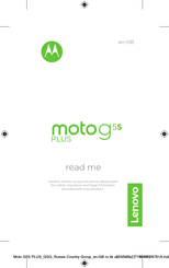 Lenovo Moto G5 Plus Read Me