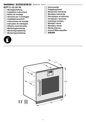 Gaggenau BOP 24 Series Installation Instructions Manual
