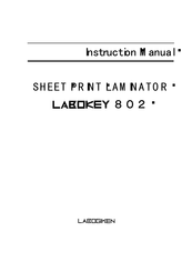 LABOGIKEN LABOKEY 802 Instruction Manual