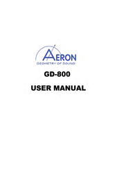 Aeron GD-800 User Manual