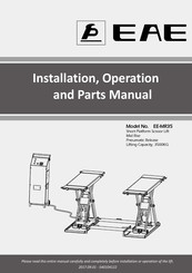 Eae EE-MR35 Installation, Operation, And Parts Manual