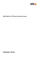 Axis Q6055-C Installation Manual