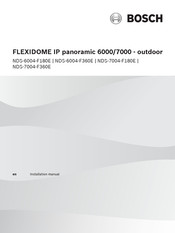Bosch FLEXIDOME IP panoramic 7000 Series Installation Manual