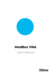 iXBlue ModBox VNA User Manual