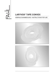 Fahl LARYVOX TAPE CONVEX Instructions For Use Manual
