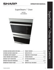 Sharp SuperSteam+ SSC2489DS Operation Manual