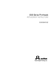 Scitex 5000 Series Replacement Instructions Manual