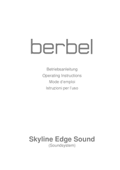 Berbel Skyline Edge Sound Operating Instructions Manual