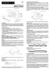 Orbis MIRUS TOUCH Instructions Manual
