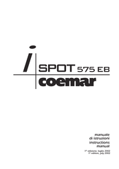 Coemar iWash 575 MB Instruction Manual
