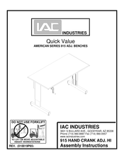 IAC INDUSTRIES Quick Value ALL AMERICAN Series Assembly Instructions Manual