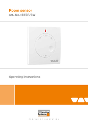 Schluter Systems BTER/BW Operating Instructions Manual