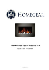 Homegear XCHEF-1001 Instruction Manual