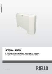 Riello RCM NX Series Instructions For The Installer And The Technical Service Centre