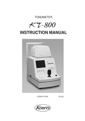 Mercoframes Optical Corp Kowa KT-800 Instruction Manual