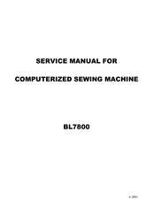 Baby Lock BL7800 Service Manual