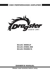 Dragster DAK 200.4D Owner's Manual