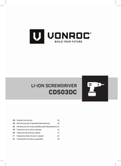 VONROC CD503DC Original Instructions Manual