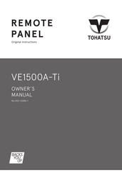 TOHATSU VE1500A-Ti Owner's Manual