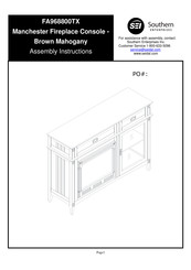Southern Enterprises FA968800TX Assembly Instructions Manual